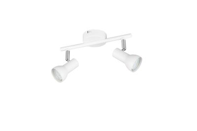 Réglette 2 spots GU10 Cantar blanc 2x5W - REALITY