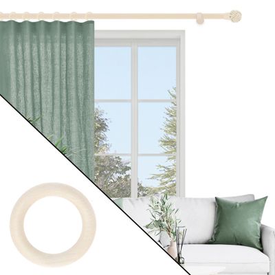 Anneaux en bois diam 56 mm Finition Erable par 10 - MOBOIS