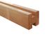 Poteau bois intermédiaire pin traité autoclave classe 4 brun rainuré - 90 x 90 x 2400 mm - DEBARGE