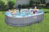 Piscine hors sol ovale métal  488 x 308 cm hauteur 107 cm - BESTWAY