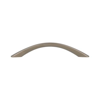 Poignée de meuble arc aluminium nickelé mat 128 mm par 4 REI