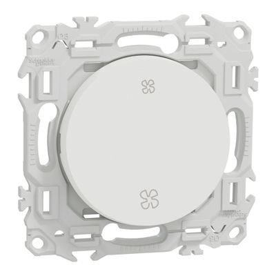 Interrupteur ou poussoir VMC 2 vitesses Odace 2025 blanc - SCHNEIDER ELECTRIC