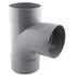 Culotte PVC évacuation 87° femelle/femelle Ø125 - FITT