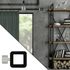 Embout déco carré à visser en bois et métal diam 28 mm Finition Noir mat - MOBOIS
