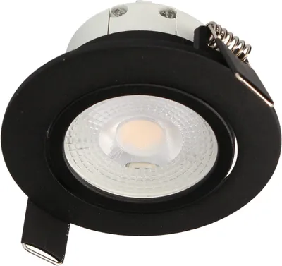 Spot LED encastrable dimmable et orientable module remplaçable Noir - Ruby ARLUX