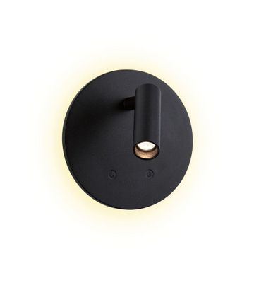 Spot LED mural en saillie orientable et sans fil lumière blanc chaud Noir - Kiora PAULMANN