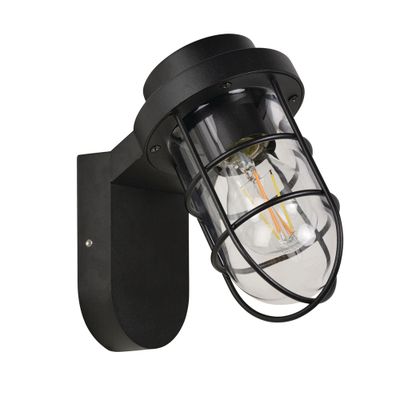 Applique extérieur E27 Lacanau noir IP44 40W - COREP