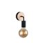 Applique E27 Merida noir et bois 10W - REALITY