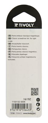 Porte-embout L100 mm magnétique TIVOLY