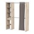 Kit de dressing effet chêne 183 X 144,2 x 50 cm + 1 tiroir CBA MEUBLES