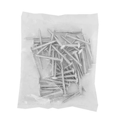 Vis inox laquées blanches - Diamètre  5 mm x L 50 mm - Lot de 50 - MOREY