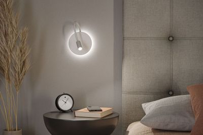 Spot LED mural en saillie orientable et sans fil lumière blanc chaud Blanc - Miora PAULMANN