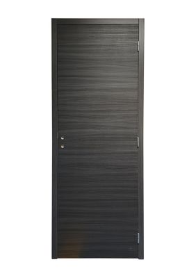 Bloc-porte postformé H.204 x l.73 cm décor mélaminé EBENE poussant gauche - SMIS