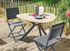 Table de jardin à rallonge BOTANIA acier et acacia 110 x 110 cm, Livraison à domicile incluse - PROLOISIRS