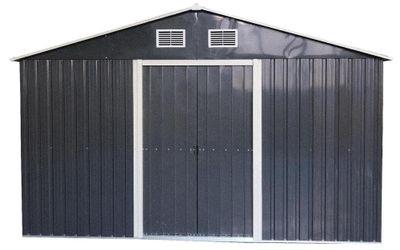Abri de jardin en métal grand volume avec toit 2 pentes 6,6 m², Livraison à domicile incluse - HABRITA