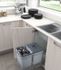 Poubelle double 2 x 16 litres VIBO