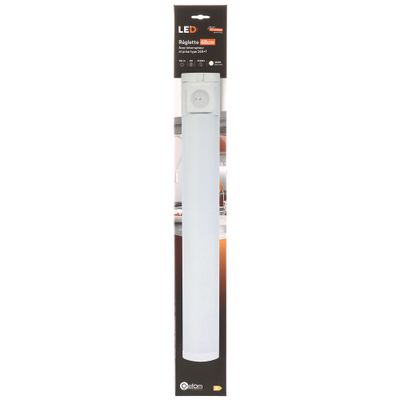 Réglette LED IP20 68 cm avec prise électrique et interrupteur 420 lumens Blanc neutre - GEFOM