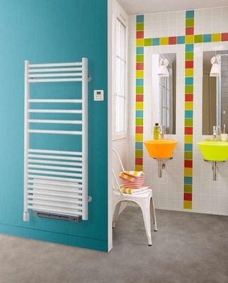 Sèche-serviettes soufflant ANGORA à inertie fluide 500W + 1000W - ACOVA