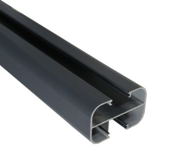 Poteau aluminium gris texturé EvoluH 21 First - 48 x 75 x 1100 mm - DEBARGE