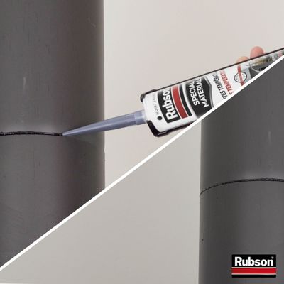 Mastic Special Materials haute température noir 280 ml RUBSON