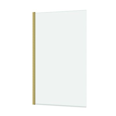 Pare-baignoire rabattable avec profilés or brossé 140 X 80 cm Essentiel AURLANE