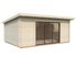 Studio de jardin en bois Lea avec baie coulissante simple vitrage - 26,1 m² hors-tout - Livraison à domicile - PALMAKO
