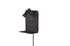 Spot LED mural avec tablette 3W + 1,5W lumière blanc chaud Noir- Element TRIO