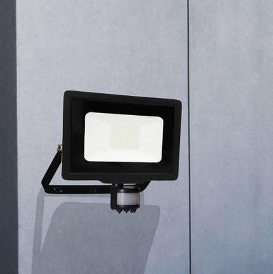 Projecteur extérieur LED détecteur de mouvements Kali noir IP44 2550 lumens blanc neutre - ARLUX