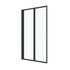 Pare-baignoire pivotant 2 volets noir mat 120 X 70 cm Duo AURLANE