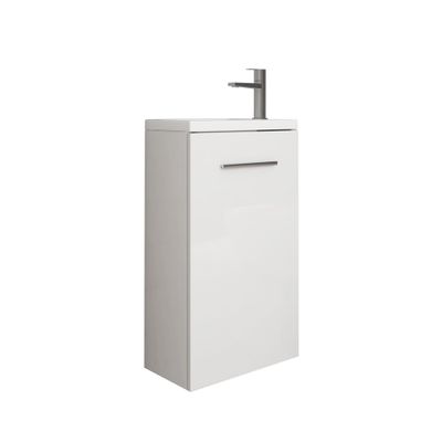 Lave-mains de salle de bains Lena 70 x 40 x 22 cm MDF blanc