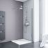 Paroi de douche à l'italienne 80x190 cm profilé chrome verre transparent 5 mm New Style - SCHULTE
