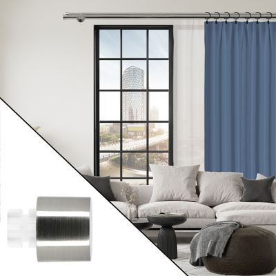 Embout déco bouchon en métal diam 28 mm Finition Chromé par 2 - MOBOIS