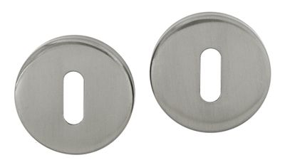 Rosaces de porte rondes à clé Mira nickel mat diamètre 50 mm  ALPERTEC