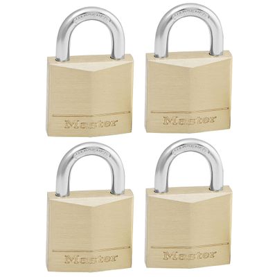 Cadenas à clés largeur 30 mm en laiton s'entrouvant par 4 MASTER LOCK