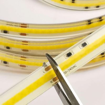 Ruban LED COB 5m prêt à l'emploi blanc chaud avec interrupteur 24W 12V GEFOM