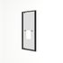 Porte de douche pivotante 80x195 cm profilé noir verre transparent 6 mm Serenity - OCEA