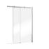 Porte de douche coulissante 140x200 cm profilé chrome verre transparent 6 mm NewStyle Urban - SCHULTE