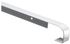 Profil de jonction aluminium bord droit 28mm SPTD