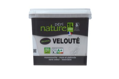 Peinture naturelle murale Macaron velours 1 L - DEFI NATURE