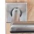 Poignées de porte sur rosaces carrées sans trou Edison inox ALPERTEC