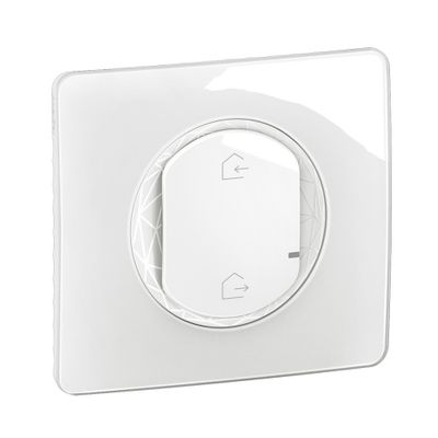 Commande générale connectée sans fil départ/arrivée + plaque Blanc - Céliane with Netatmo LEGRAND