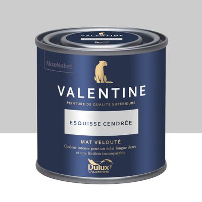 Peinture Valentine Mat Velouté Esquisse Cendrée 125 mL - DULUX VALENTINE