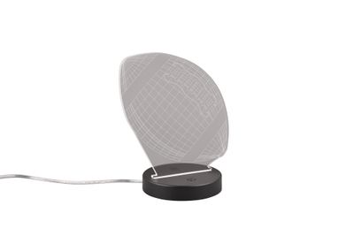 Lampe à poser LED Football noir et transparent 250 lumens blanc chaud - REALITY