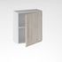 Porte effet bois blanchi avec poignée intégrée pour meuble de cuisine Syncron ANV-01 OAK 70 x 60 cm OFITRES