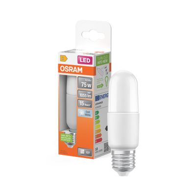 Ampoule LED E27 Stick dépolie 10 W = 1050 lumens blanc neutre Led Star OSRAM