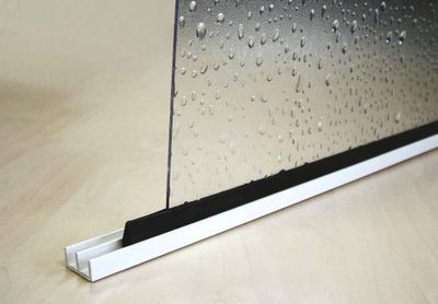 Profilé double U PVC blanc 12 x 13 x 12 x 1 mm intérieur 5 mm 2 m CQFD