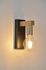 Applique E27 Lore noir, bois et laiton 15W - COREP