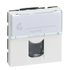 Prise RJ45 informatique-téléphone 2 modules finition blanche Mosaic LEGRAND