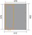 Carport -  607 - 316 x 115 cm - remise intégrée 9,80 m² Livraison gratuite domicile WEKA