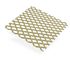 Tôle aluminium anodisé métal déployé or 250 x 500 mm épaisseur 0,8mm CQFD